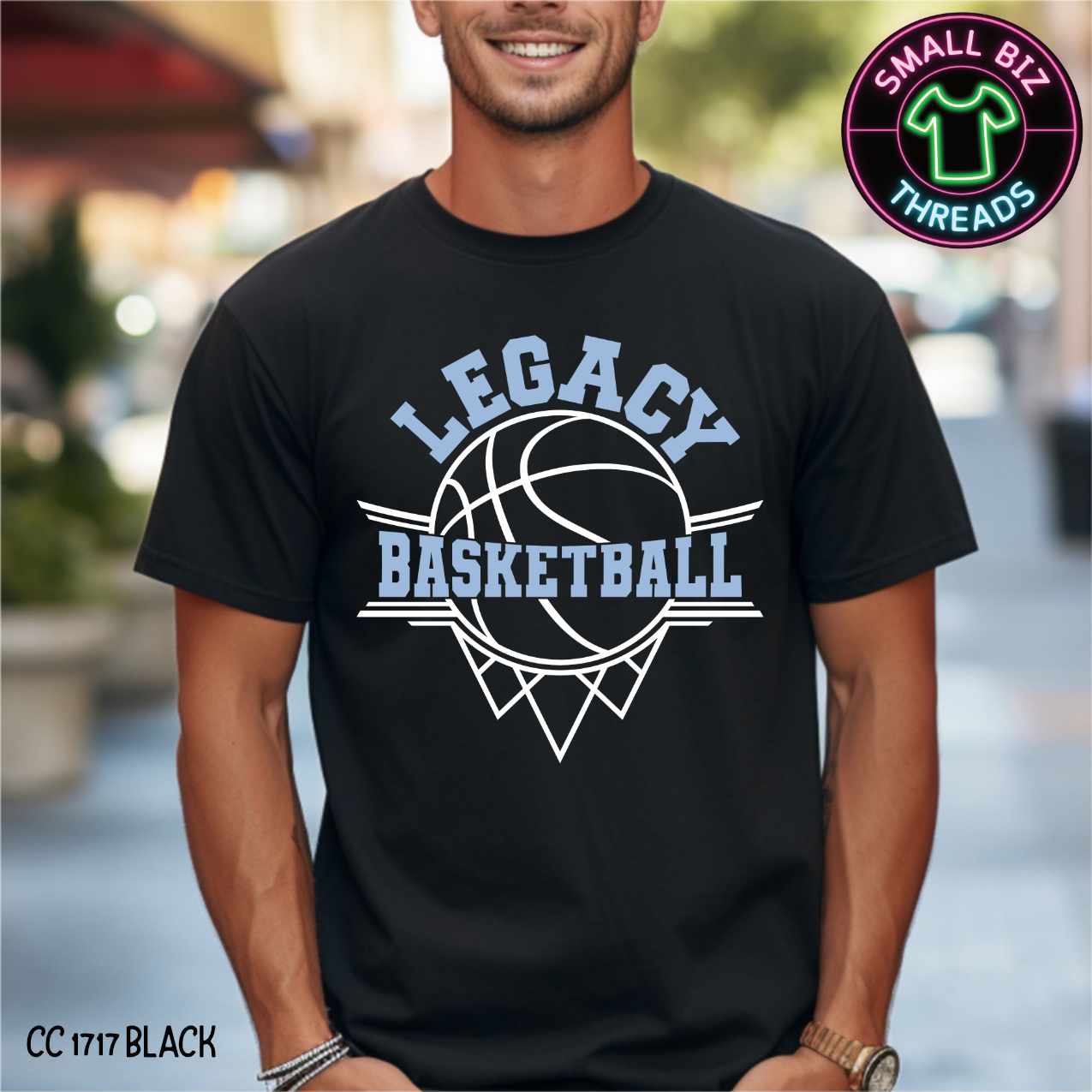 Legacy Basketball Ball Hoop Blue ADULT